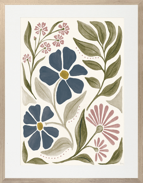 Modern Floral Pastels II by Veronique Charron