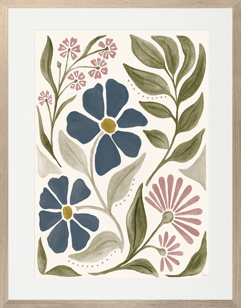 Modern Floral Pastels II by Veronique Charron