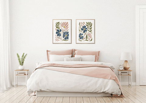 Modern Floral Pastels I by Veronique Charron